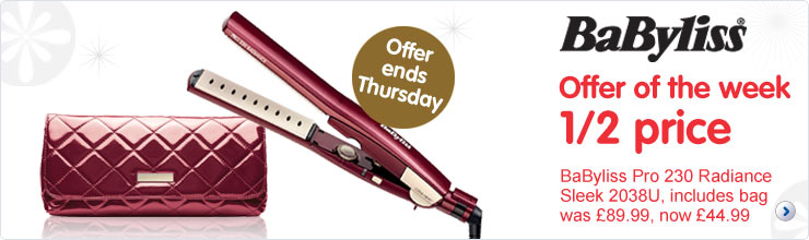 1/2 price BaByliss Pro 230 Radiance Sleek; was £89.99 now £44.99